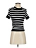 Unbranded Stripes Black Short Sleeve Turtleneck Size XXS (estimated) - photo 1