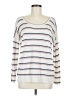 Soft Joie Stripes White Pullover Sweater Size M - photo 1