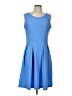 MIK Solid Blue Cocktail Dress Size L - photo 1