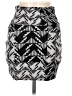 Lily White Graphic Black Casual Skirt Size M - photo 1
