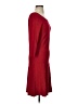 Ann Taylor Solid Red Casual Dress Size S - photo 4