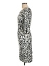 Three Dots Animal Print Gray Cocktail Dress Size L - photo 5