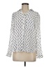 George 100% Rayon White Long Sleeve Blouse Size 8 - 10 - photo 1