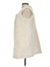 Zinga 100% Polyester Ivory Faux Fur Vest Size S - photo 5