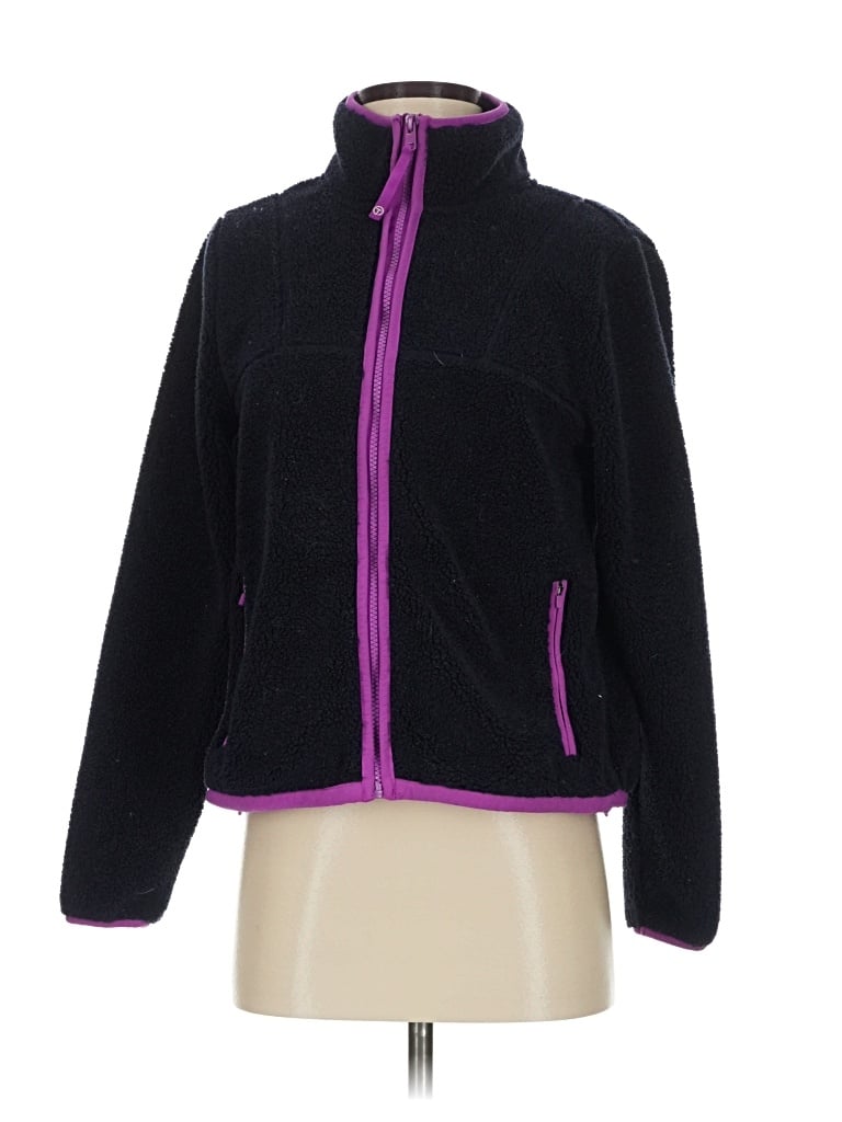 Pre-owned T By Talbots Fleece Jacket In Purple