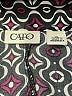Cato Purple Black Short Sleeve Blouse Size XL - photo 4