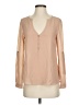 Norah 100% Polyester Tan Long Sleeve Blouse Size S - photo 1