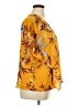 Worthington 100% Polyester Tropical Yellow Short Sleeve Blouse Size XL - photo 4