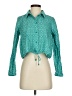 Zara Teal Long Sleeve Blouse Size S - photo 1