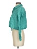 Zara Teal Long Sleeve Blouse Size S - photo 5