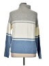 C&C California Color Block Blue Pullover Sweater Size XL - photo 2