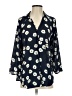 CAbi 100% Polyester Blue 3/4 Sleeve Blouse Size XS - photo 1