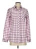 Eddie Bauer Checkered-gingham Pink Long Sleeve Button-Down Shirt Size S - photo 1