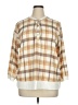 Cato Tan Ivory 3/4 Sleeve Henley Size XL - photo 1