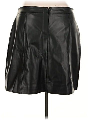 City Chic Faux Leather Skirt (view 2)