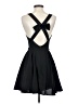 Double Zero 100% Polyester Solid Black Cocktail Dress Size S - photo 2