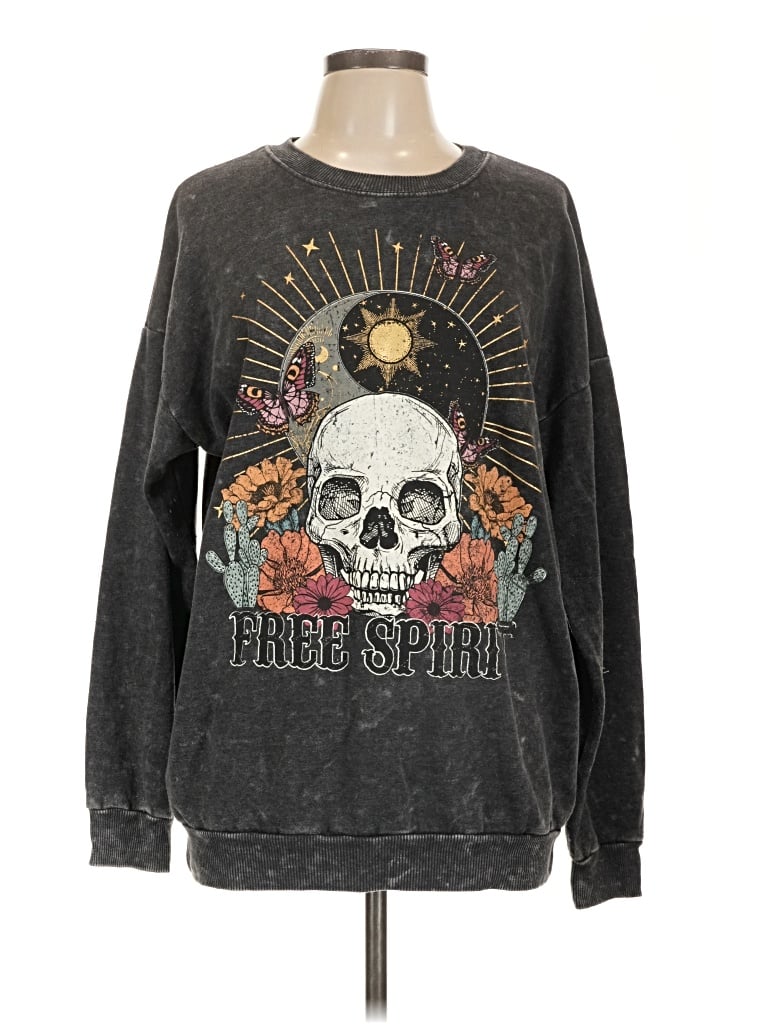 Pre-owned No Boundaries Sweatshirt In Gray