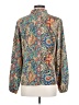 Shein Paisley Blue Long Sleeve Blouse Size S - photo 2