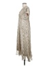 Zara 100% Polyester Silver Tan Casual Dress Size XS - photo 5