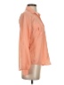 Charming Charlie Color Block Orange Long Sleeve Blouse Size S - photo 4