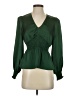 BCBGMAXAZRIA 100% Polyester Green Long Sleeve Blouse Size XS - photo 1