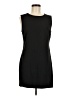 Talbots Solid Black Casual Dress Size 8 - photo 1