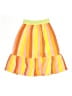 Billie Blush 100% Polyester Color Block Yellow Skirt Size 4 - photo 1