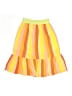 Billie Blush 100% Polyester Color Block Yellow Skirt Size 4 - photo 2
