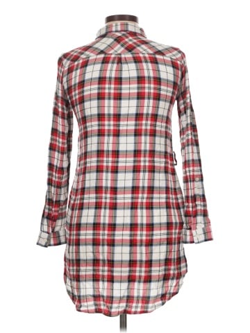 H&M L.O.G.G. 3/4 Sleeve Button-Down Shirt (view 2)