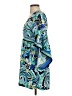 Trina Turk Blue Teal 3/4 Sleeve Blouse Size XXS (estimated) - photo 5