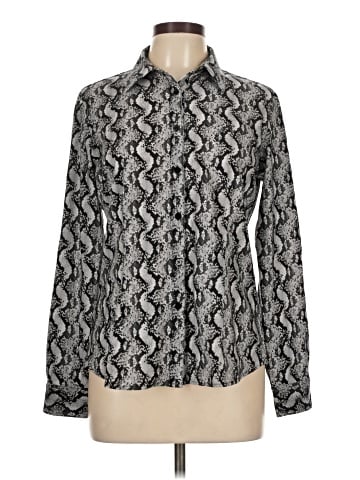 Ameliora Long Sleeve Button-Down Shirt (view 1)