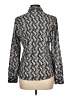 Ameliora Paisley Silver Long Sleeve Button-Down Shirt Size L - photo 2