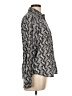 Ameliora Paisley Silver Long Sleeve Button-Down Shirt Size L - photo 4