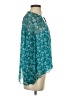Shoshanna Teal 3/4 Sleeve Blouse Size S - photo 4