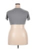Shein Gray Short Sleeve Top Size 6 - photo 2