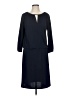 Talbots Solid Blue Casual Dress Size M - photo 1