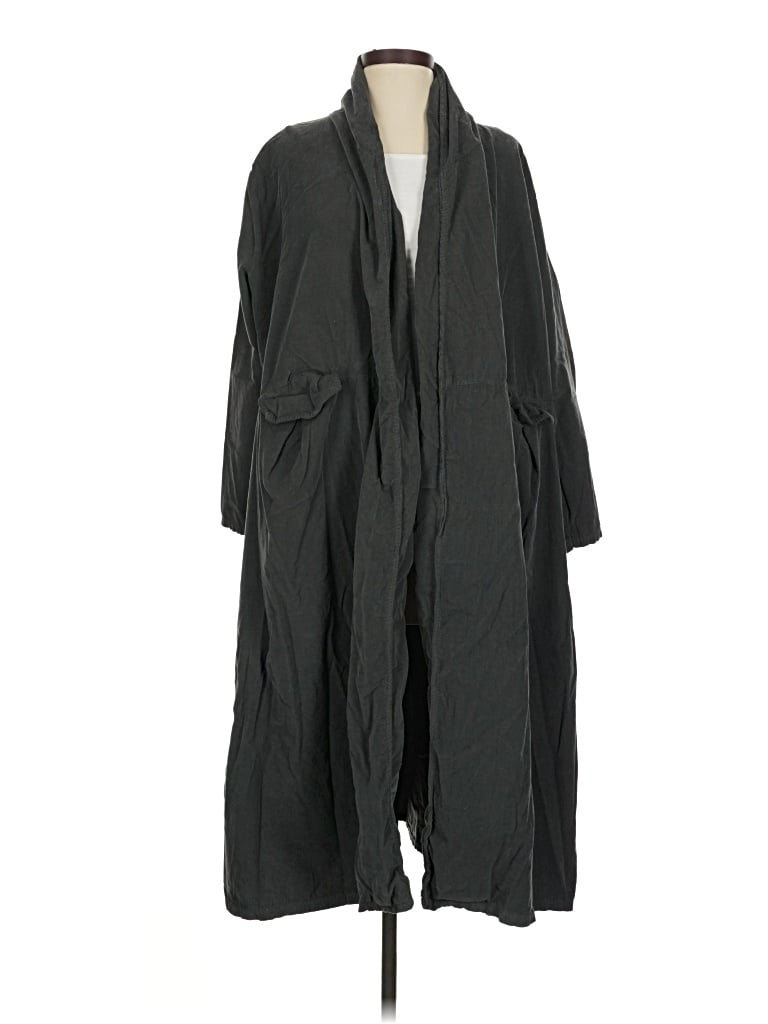 Pre-owned Made In Italy Poncho In Gray