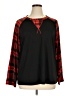 BLOOMCHIC Plaid Black 3/4 Sleeve T-Shirt Size 14 - 16 - photo 1