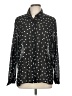 Dialogue 100% Polyester Polka Dots Black Long Sleeve Blouse Size M - photo 1
