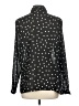 Dialogue 100% Polyester Polka Dots Black Long Sleeve Blouse Size M - photo 2