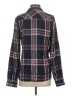 Vanity Plaid Blue Long Sleeve Button-Down Shirt Size S - photo 2
