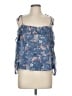 Ella Moss 100% Silk Blue Sleeveless Silk Top Size M - photo 1