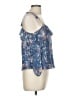 Ella Moss 100% Silk Blue Sleeveless Silk Top Size M - photo 4