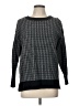 Ann Taylor LOFT Outlet 100% Cotton Houndstooth Gray Pullover Sweater Size L - photo 1