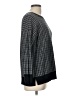 Ann Taylor LOFT Outlet 100% Cotton Houndstooth Gray Pullover Sweater Size L - photo 4