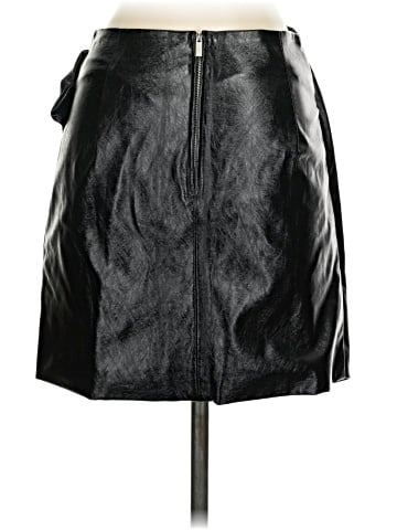 Sunset & Spring Faux Leather Skirt (view 2)