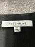 Rose + Olive Black Short Sleeve Top Size M - photo 7