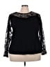Belldini Black Long Sleeve Blouse Size 2X - photo 1