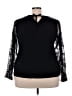Belldini Black Long Sleeve Blouse Size 2X - photo 2