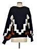 Fashion Nova 100% Acrylic Chevron-herringbone Blue Pullover Sweater Size XS - photo 2
